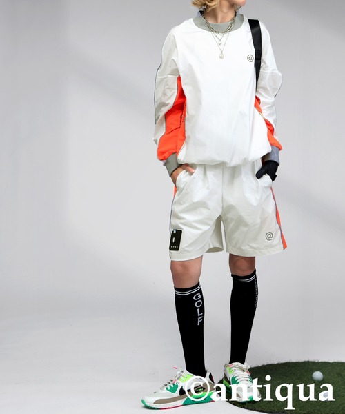 antiqua(アンティカ)の「【STCH】ラインデザインハーフパンツ(その他パンツ・レディース・ホワイト/グレー/ブラック・LXL/ML)」の4枚目の写真