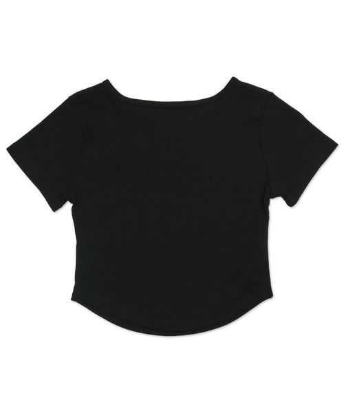 dispark（ディスパーク）の「DISPARK/フロントレースアップピチT（Tシャツ/カットソー・レディース・ブラック/アイボリー・FREE）」の8枚目の写真