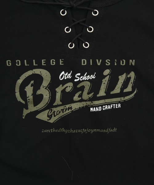 dispark（ディスパーク）の「DISPARK/フロントレースアップピチT（Tシャツ/カットソー・レディース・ブラック/アイボリー・FREE）」の10枚目の写真