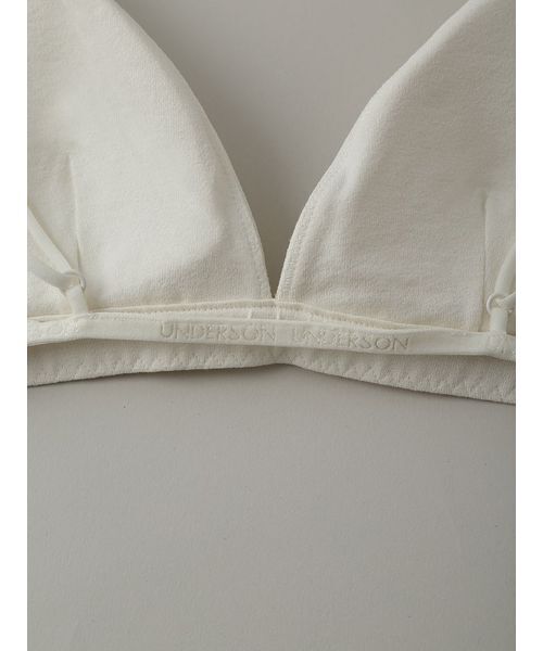 UNDERSON UNDERSON（アンダーソン アンダーソン）の「ファッショントライアングルブラ（ブラジャー・レディース・ブラック/ナチュラル・0/1/2）」の15枚目の写真
