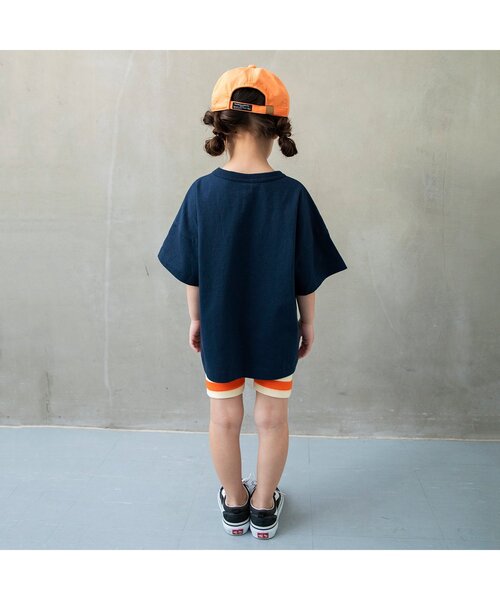 Champion（チャンピオン）の「【別注】チャンピオンカレッジTシャツ（Tシャツ/カットソー・キッズ・ネイビー/オフホワイト・100/110/120/130/140/150）」の12枚目の写真