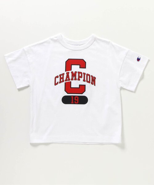 Champion（チャンピオン）の「【別注】チャンピオンカレッジTシャツ（Tシャツ/カットソー・キッズ・ネイビー/オフホワイト・100/110/120/130/140/150）」の8枚目の写真