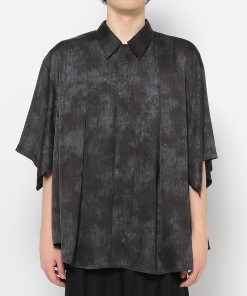 HARE（ハレ）の「【SET UP対応】YOSEポンチョプリーツシャツ(HARE)（シャツ/ブラウス・メンズ・グレー系その他/グレー/ブラック/レッド・FREE）」の20枚目の写真