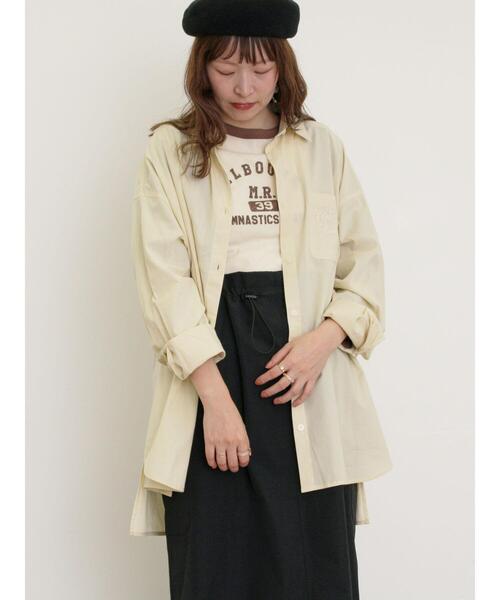 Samansa Mos2（サマンサ モスモス）の「ルーズシルエットシャツ（シャツ/ブラウス・レディース・ブラック/ブルー/オフホワイト/イエロー・F）」の16枚目の写真