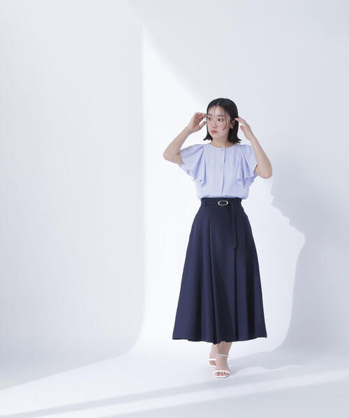 ☆新品☆ NATURAL BEAUTY ナチュラルビューティー　フレアスカート☆ セール】オパールプリントフレアスカート(505852561