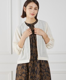 INED（イネド）の「【WEB限定】リネンライクメッシュブルゾン（ブルゾン）」