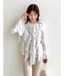 Amazon | [フレイ アイディー] バックリボンラメシャギー
