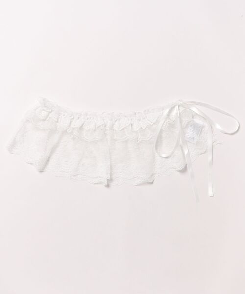 WEGO（ウィゴー）の「WEGO/レースミニラップスカート（スカート・レディース・ホワイト・FREE）」の4枚目の写真