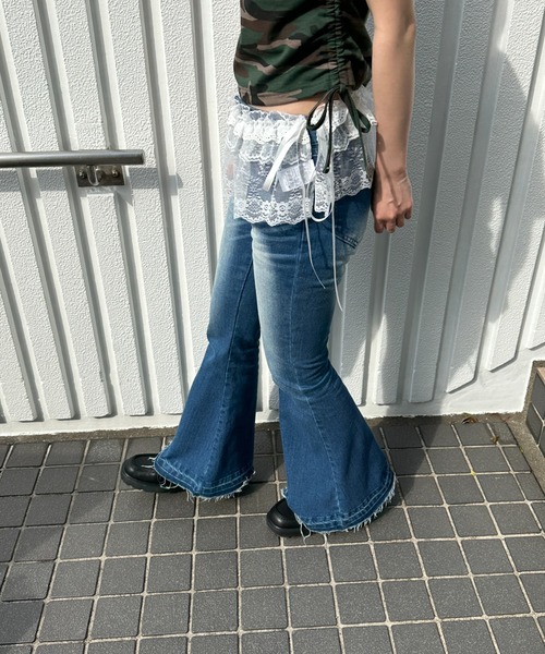 WEGO（ウィゴー）の「WEGO/レースミニラップスカート（スカート・レディース・ホワイト・FREE）」の2枚目の写真