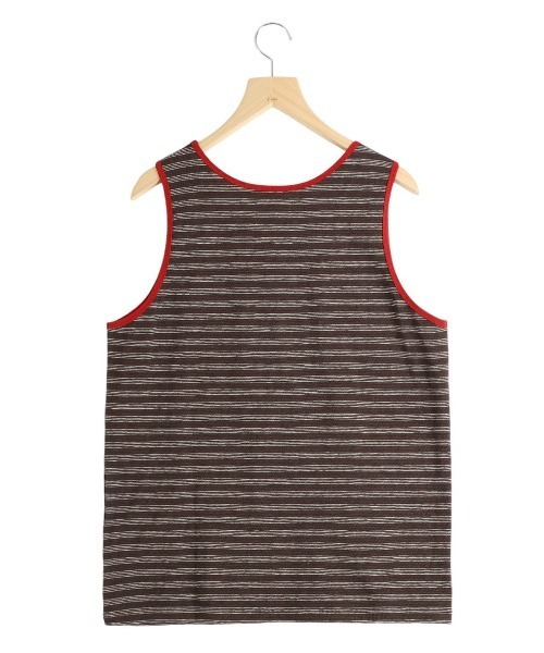 PORT BY ARK（ポートバイアーク）の「PORT BY ARK / ポートバイアーク：Border Tank Top：PO17-T002[COR]（タンクトップ・メンズ・ブラウン系その他/ブルー系その他・FREE）」の3枚目の写真