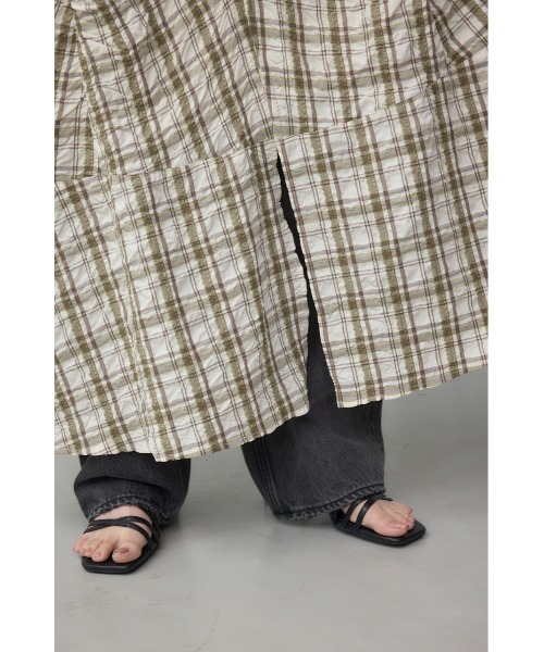 AZUL by moussy(アズールバイマウジー)の「チェックキャミソール2WAYワンピース(ワンピース・レディース・ホワイト系その他/ブラック系その他・FREE)」の12枚目の写真