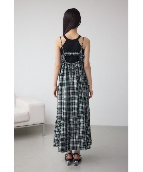 セール】チェックキャミソール2WAYワンピース（ワンピース）｜AZUL BY