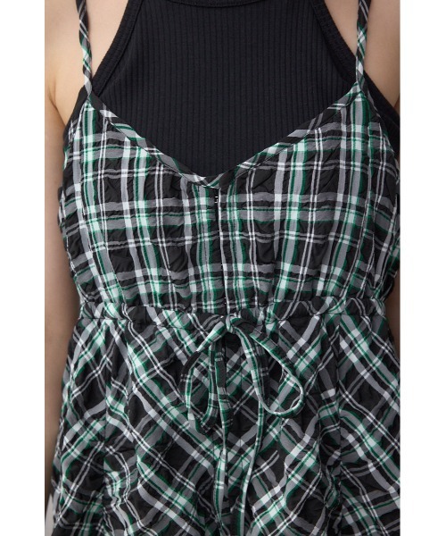 AZUL by moussy(アズールバイマウジー)の「チェックキャミソール2WAYワンピース(ワンピース・レディース・ホワイト系その他/ブラック系その他・FREE)」の19枚目の写真