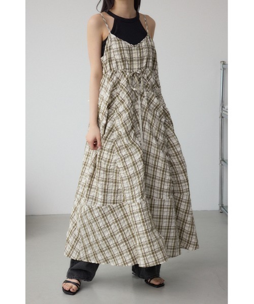 セール】チェックキャミソール2WAYワンピース（ワンピース）｜AZUL BY