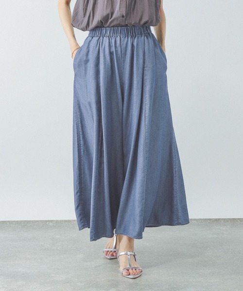 エアリーリラックスデニムフレアワイドパンツ/322179（その他パンツ
