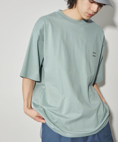 CITEN（シテン）の「＜CITEN＞ヘヴィーウェイトT（Tシャツ/カットソー・メンズ・ライム/ライラック/ダークグレー/ホワイト/ナチュラル/ネイビー/ブラック/ターコイズブルー系/イエロー/モカ・M/L/S）」の6枚目の写真