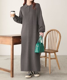 BONLECILL | 【至福のカヌレニット】アソートポロニットワンピース(ワンピース)