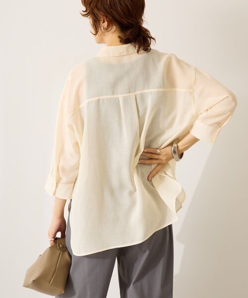 セール】シアーボイルレギュラー7分袖シャツ（シャツ/ブラウス