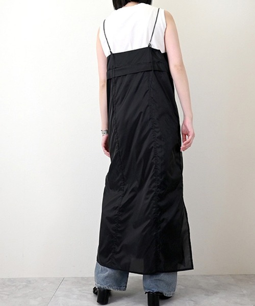 STYLEBLOCK（スタイルブロック）の「ソフトオーガンジーレイヤードキャミワンピース（ワンピース・レディース・ライトグレー・M）」の5枚目の写真