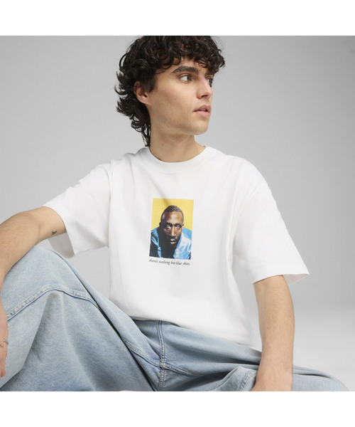 PUMA（プーマ）の「PUMA プーマ メンズ グラフィックス フォト 半袖 Tシャツ（Tシャツ/カットソー・メンズ・ホワイト/ブラック・X-LARGE/SMALL/X-SMALL/MEDIUM/LARGE）」の12枚目の写真