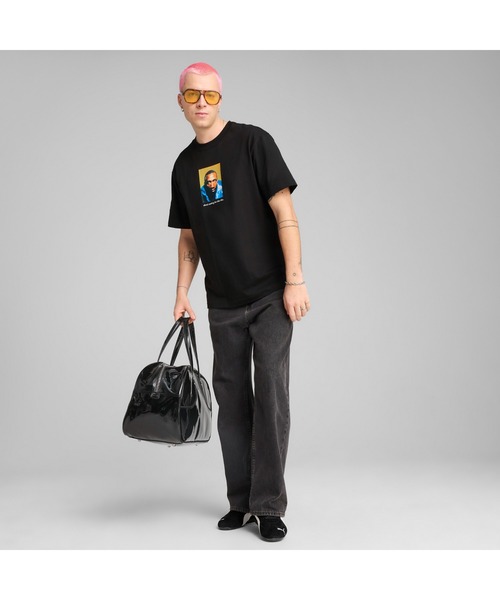 PUMA（プーマ）の「PUMA プーマ メンズ グラフィックス フォト 半袖 Tシャツ（Tシャツ/カットソー・メンズ・ホワイト/ブラック・X-LARGE/SMALL/X-SMALL/MEDIUM/LARGE）」の4枚目の写真