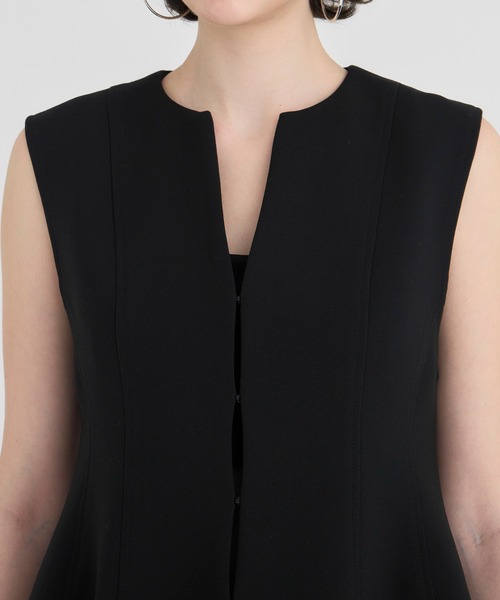 ベスト ジレ 「RITAN/リタン」Arch Pattern Cut Vest/アーチパターンカットベスト レディース RITAN/リタン】Arch Pattern Cut Vest/アーチパターンカット