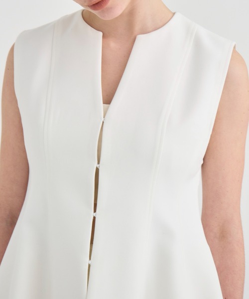 ベスト ジレ 「RITAN/リタン」Arch Pattern Cut Vest/アーチパターンカットベスト レディース RITAN ベスト ジレ 「RITAN/リタン」Arch Pattern Cut Vest