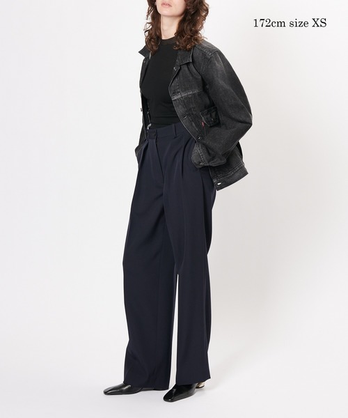 ADAM ET ROPE'（アダムエロペ）の「【Levi's(R)| BIOTOP】 TYPE 2 TRUCKER BLK EX（デニムジャケット・メンズ・ブラック・X-SMALL/S/M/L/XL）」の20枚目の写真