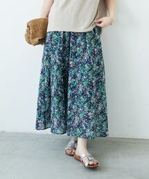 le.coeur blanc | フラワープリントギャザーフレアスカート(スカート)