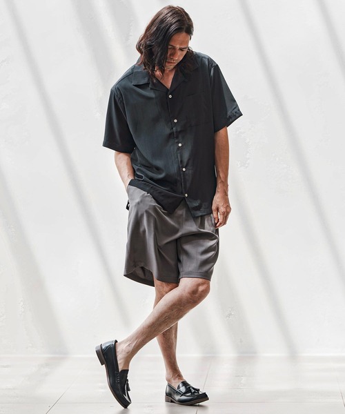 ★MeChan★ mhs2389-オープンカラーシャツ（シャツ/ブラウス）｜CAMBIO（カンビオ