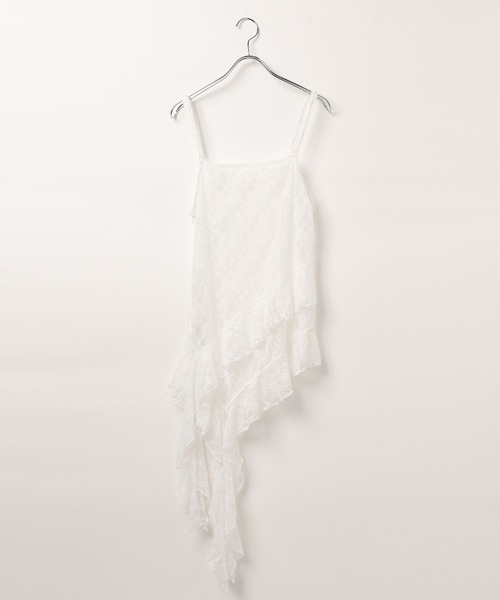 3.3 Field Trip （3.3フィールドトリップ）の「3.3Field Trip／カスケードキャミワンピース（ワンピース・レディース・ホワイト・FREE）」の8枚目の写真