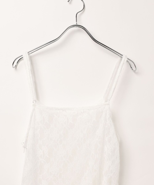 3.3 Field Trip （3.3フィールドトリップ）の「3.3Field Trip／カスケードキャミワンピース（ワンピース・レディース・ホワイト・FREE）」の12枚目の写真