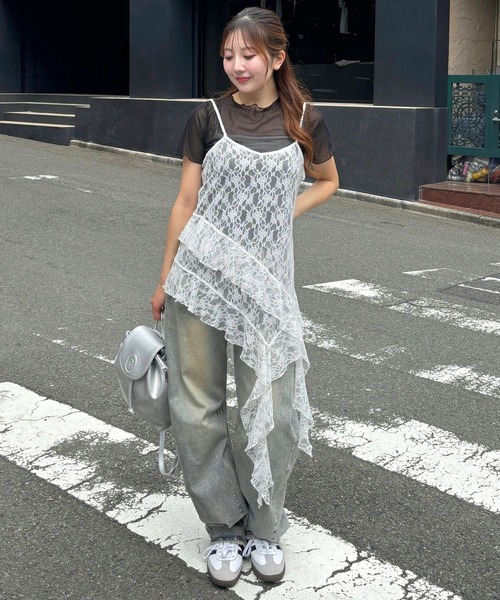 3.3 Field Trip （3.3フィールドトリップ）の「3.3Field Trip／カスケードキャミワンピース（ワンピース・レディース・ホワイト・FREE）」の20枚目の写真