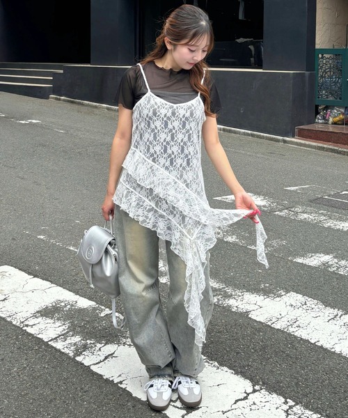 3.3 Field Trip （3.3フィールドトリップ）の「3.3Field Trip／カスケードキャミワンピース（ワンピース・レディース・ホワイト・FREE）」の21枚目の写真