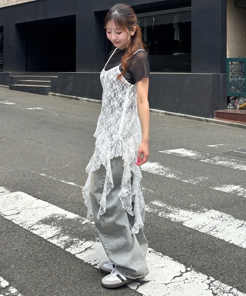 3.3 Field Trip （3.3フィールドトリップ）の「3.3Field Trip／カスケードキャミワンピース（ワンピース・レディース・ホワイト・FREE）」の22枚目の写真