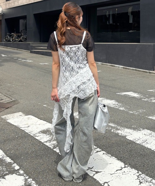 3.3 Field Trip （3.3フィールドトリップ）の「3.3Field Trip／カスケードキャミワンピース（ワンピース・レディース・ホワイト・FREE）」の17枚目の写真