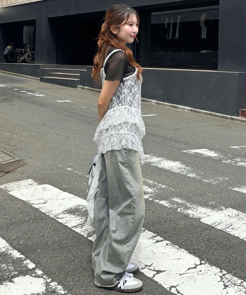 3.3 Field Trip （3.3フィールドトリップ）の「3.3Field Trip／カスケードキャミワンピース（ワンピース・レディース・ホワイト・FREE）」の16枚目の写真