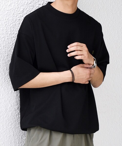 【SHIPS any別注】Phatee: オーガニックコットン ピスネーム スピンドル ポケット T SHIPS any別注】Phatee: オーガニックコットン ピスネーム