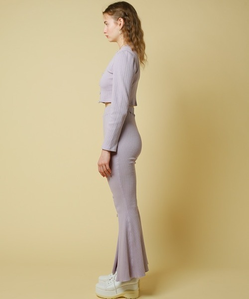 セール】rib flare pants（スラックス）｜HONEY MI HONEY