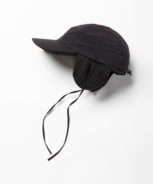 meanswhile（ミーンズワイル）の「Uneven Fabric Cover Cap（キャップ・メンズ・ブラック・FREE）」の4枚目の写真