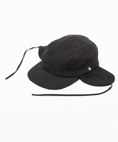 meanswhile（ミーンズワイル）の「Uneven Fabric Cover Cap（キャップ・メンズ・ブラック・FREE）」の5枚目の写真