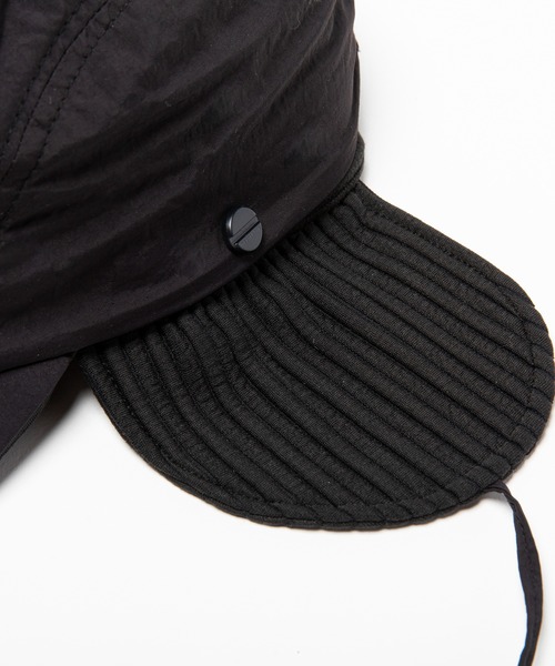 meanswhile（ミーンズワイル）の「Uneven Fabric Cover Cap（キャップ・メンズ・ブラック・FREE）」の8枚目の写真