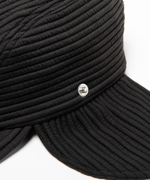 meanswhile（ミーンズワイル）の「Uneven Fabric Cover Cap（キャップ・メンズ・ブラック・FREE）」の11枚目の写真
