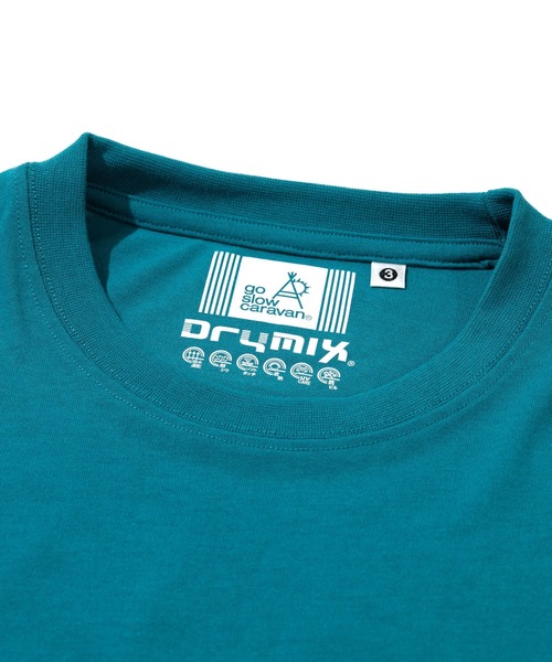 go slow caravan(ゴースローキャラバン)の「Drymix スクエアクマLOGO アクティビTEE(Tシャツ/カットソー・メンズ・ネイビー/ブルーグリーン/セージグリーン・MEDIUM/LARGE/X-LARGE)」の6枚目の写真