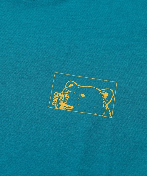 go slow caravan(ゴースローキャラバン)の「Drymix スクエアクマLOGO アクティビTEE(Tシャツ/カットソー・メンズ・ネイビー/ブルーグリーン/セージグリーン・MEDIUM/LARGE/X-LARGE)」の7枚目の写真