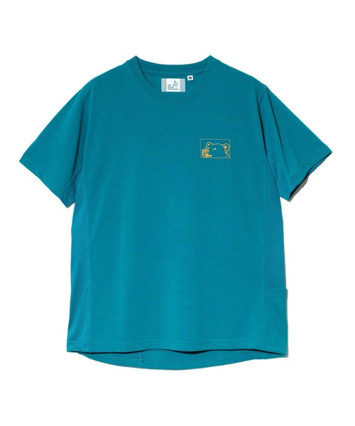 go slow caravan(ゴースローキャラバン)の「Drymix スクエアクマLOGO アクティビTEE(Tシャツ/カットソー・メンズ・ネイビー/ブルーグリーン/セージグリーン・MEDIUM/LARGE/X-LARGE)」の11枚目の写真
