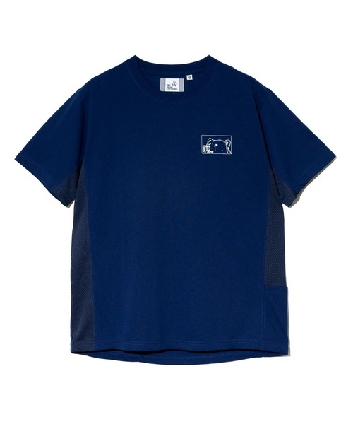 go slow caravan(ゴースローキャラバン)の「Drymix スクエアクマLOGO アクティビTEE(Tシャツ/カットソー・メンズ・ネイビー/ブルーグリーン/セージグリーン・MEDIUM/LARGE/X-LARGE)」の15枚目の写真