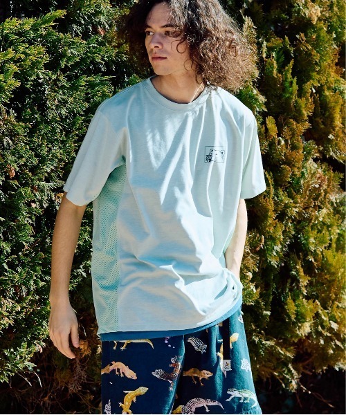 go slow caravan(ゴースローキャラバン)の「Drymix スクエアクマLOGO アクティビTEE(Tシャツ/カットソー・メンズ・ネイビー/ブルーグリーン/セージグリーン・MEDIUM/LARGE/X-LARGE)」の20枚目の写真