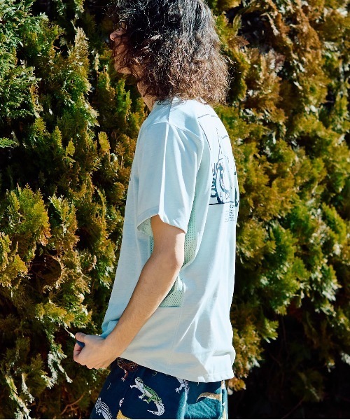 go slow caravan(ゴースローキャラバン)の「Drymix スクエアクマLOGO アクティビTEE(Tシャツ/カットソー・メンズ・ネイビー/ブルーグリーン/セージグリーン・MEDIUM/LARGE/X-LARGE)」の21枚目の写真