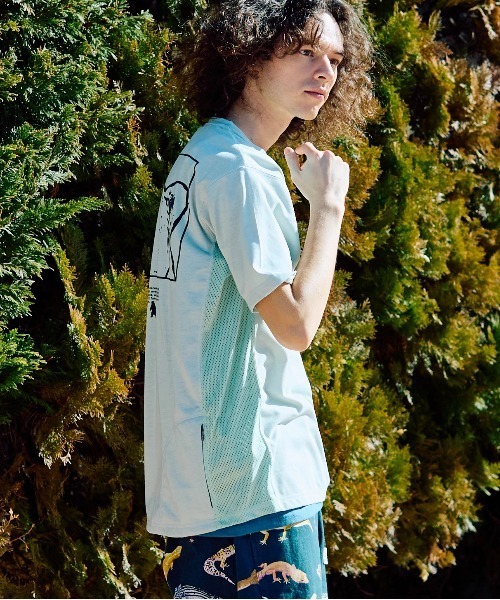 go slow caravan(ゴースローキャラバン)の「Drymix スクエアクマLOGO アクティビTEE(Tシャツ/カットソー・メンズ・ネイビー/ブルーグリーン/セージグリーン・MEDIUM/LARGE/X-LARGE)」の22枚目の写真